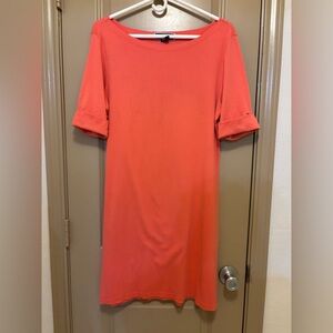 Karen Scott Sport T-shirt Dress - Size Large - Coral